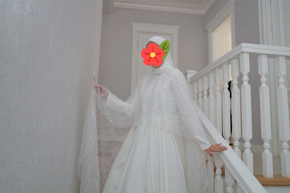 Hijoblilar uchun Kelin Ko'ylak S-M-L standart razmer