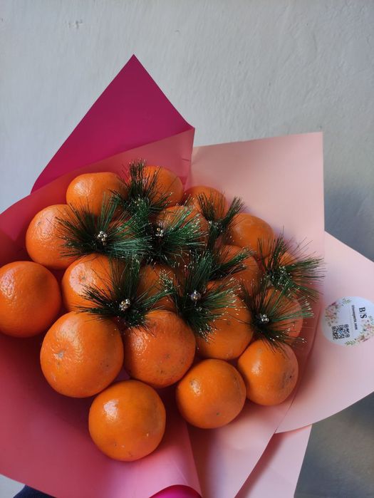 Букеты из мандаринов