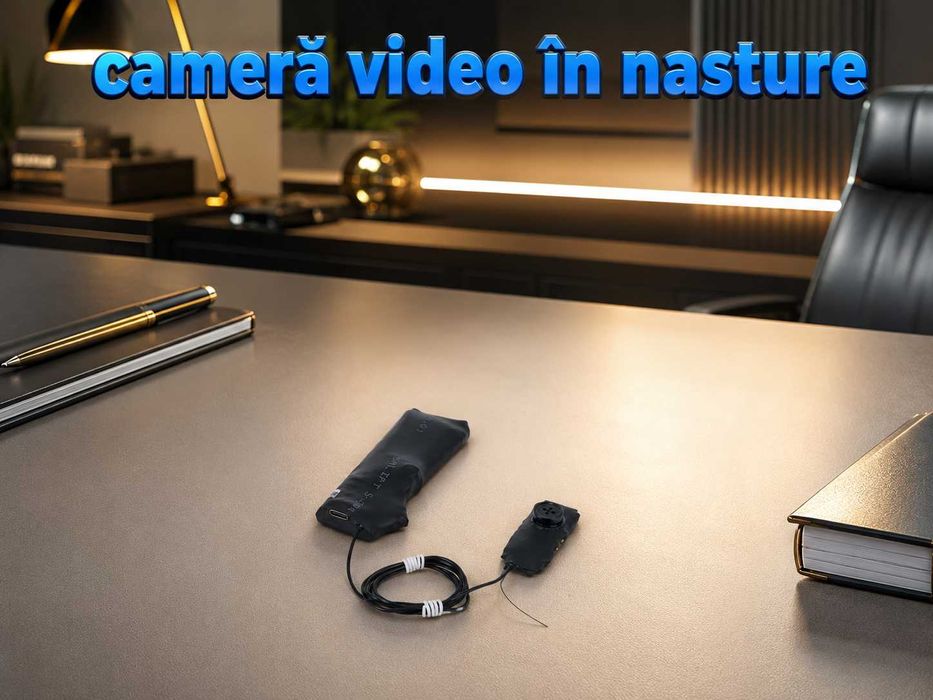 Camera Video in Nasture cu Casca de Copiat Fara Telefon - Casti Copiat