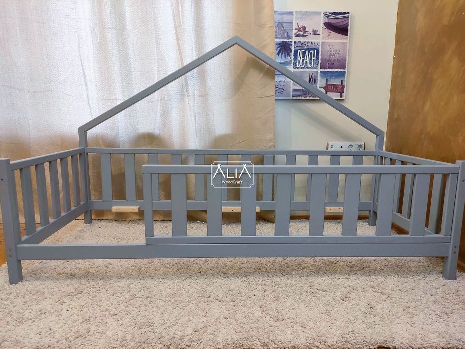 Детско легло къщичка | модел: МОНИ++ | Легла Монтесор по поръчка