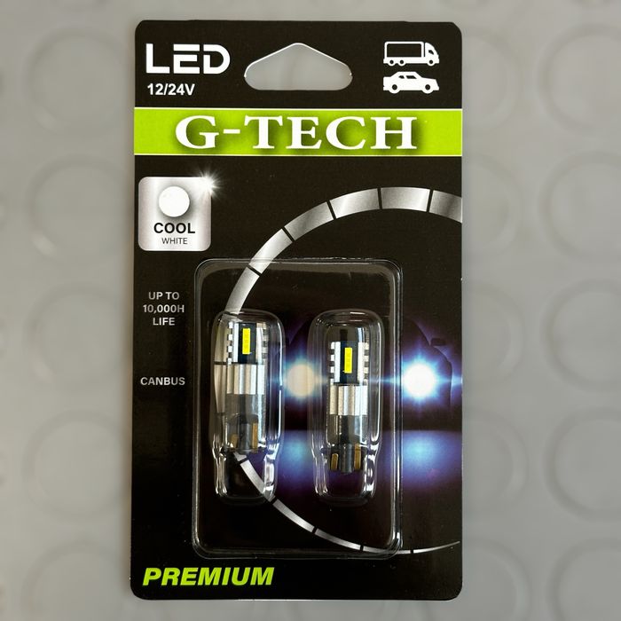 2 БРОЯ LED Диодни крушки G-TECH за габарит без цокъл Модел Lux TECH