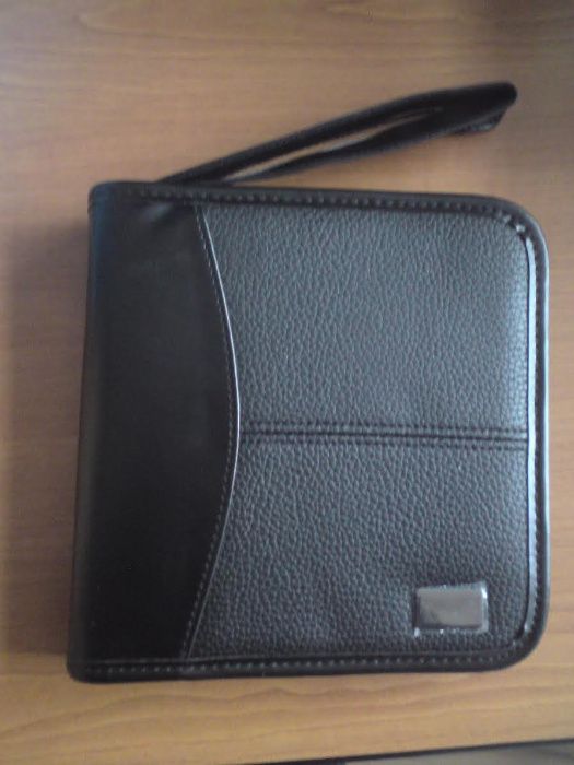 калъф за дискове CD case метал и кожа