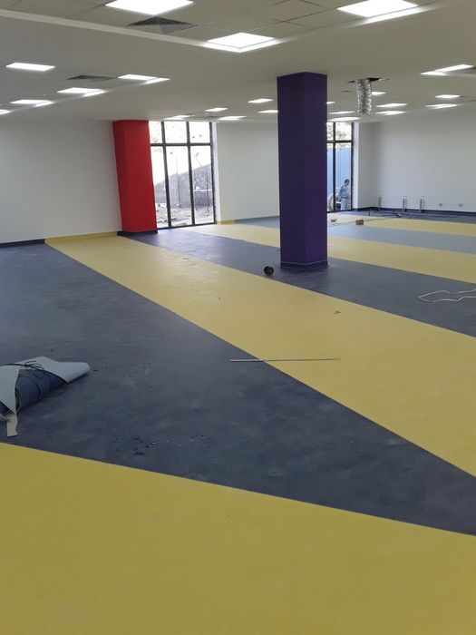 Монтаж укладка линолеума