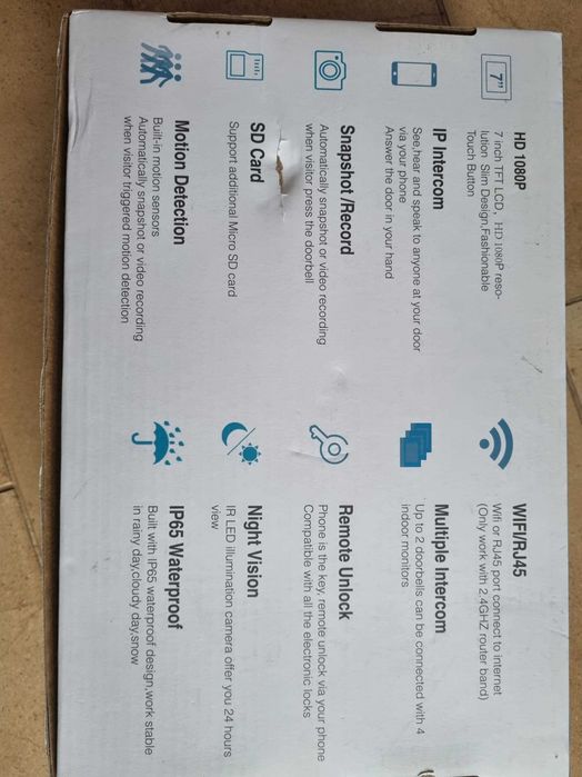 Vand TMEZON Home Intercom System Wireless WiFi Smart IP 7 Inch