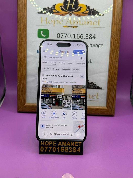 HOPE AMANET P2- Iphone 15 Pro / 256GB / Baterie 86%