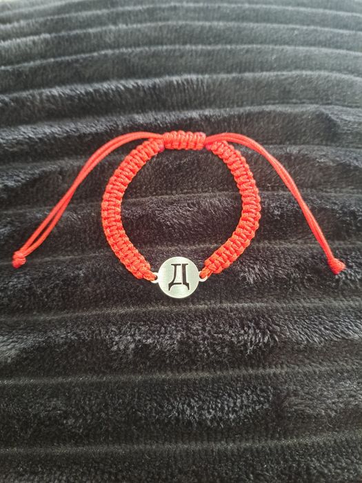 Гривни с букви и зодия/стомана