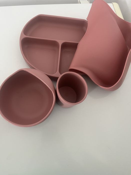 Детская силиконовая посуда- набор!