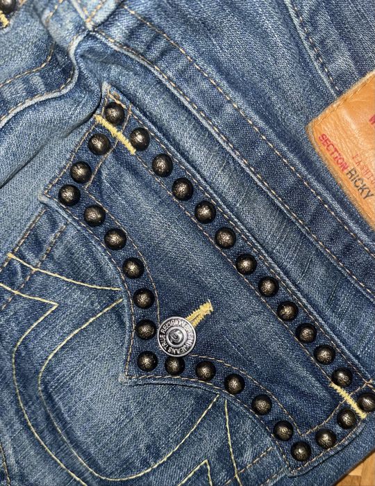 Дьнки vintage true religion Ricky Y2k jeans унисекс