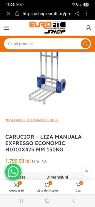 Carucior , liza manuală