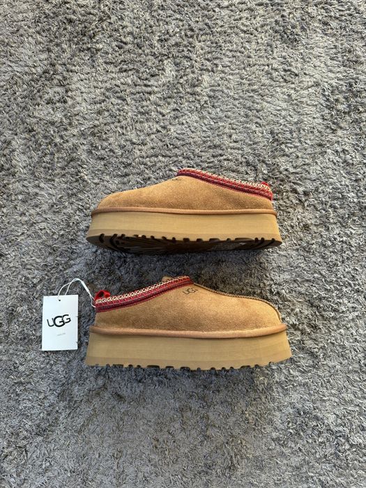 UGG Tasman Platform Slippers Beige