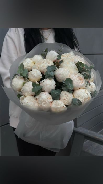 Розы, Пионы, Тюльпаны цветы букеты