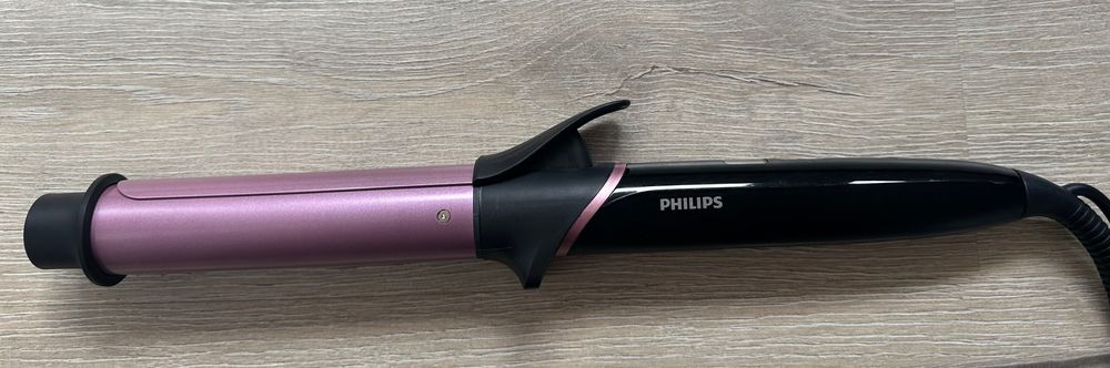 Маша за кoса Philips - BHB868/00, 200°C, 32 mm, черна/розова