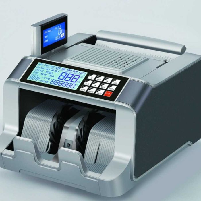 Машина за броене на банкноти/пари различни валути  с въртящ дисплей