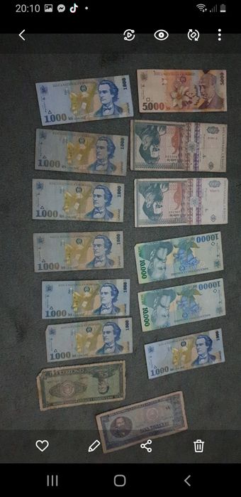 Bancnote vechi de vanzare