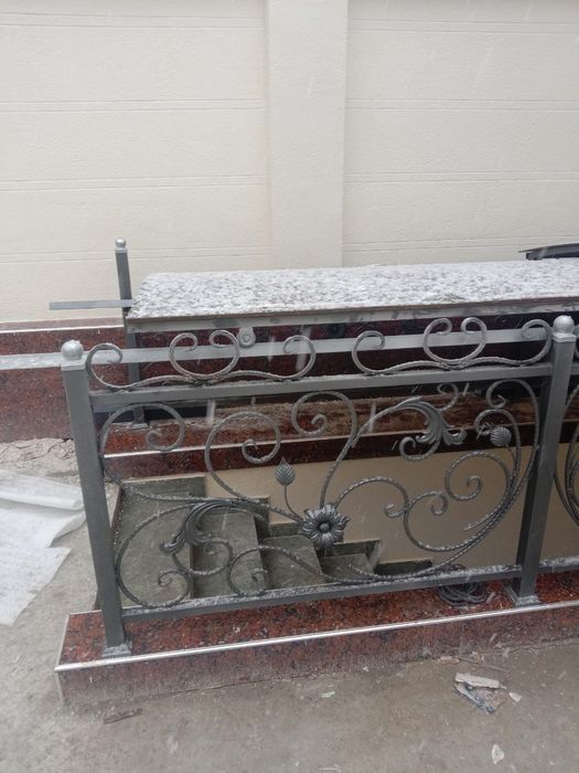 Навес решотка перила ограждения лексан металлоконструкция