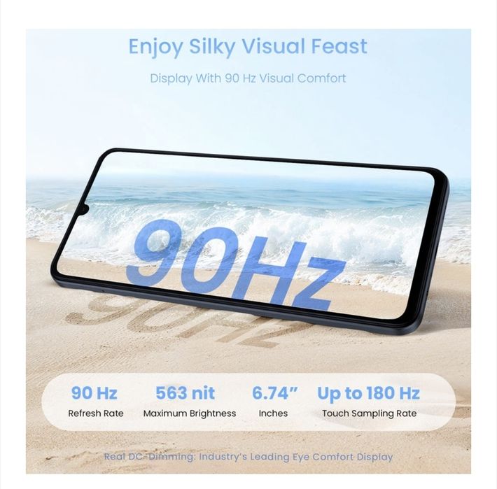 Смартфон Realme Note 70T, 4GB RAM, 128GB, Черен
