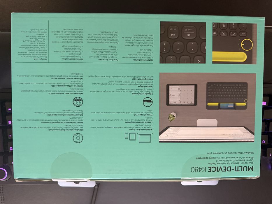 Tastatura wireless multi-dispozitiv Logitech K480 SIGILATA