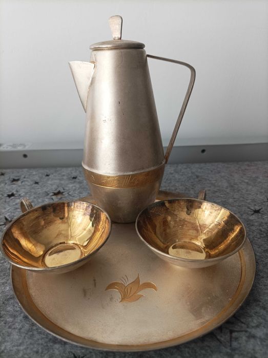 Антикварен руски сет с позлата