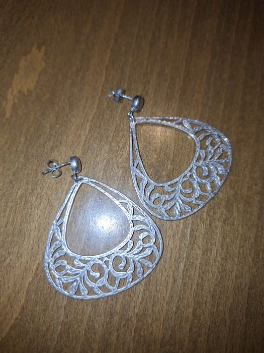 Масивни сребърни обеци