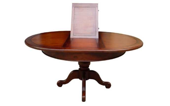 Трапезна маса от масив- магагон разтегателна