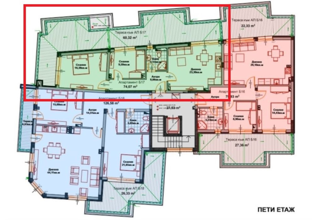 Тристаен апартамент в гр. Айтос - 146,51 кв.м.