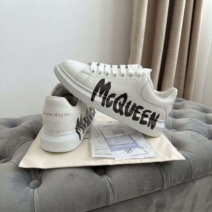 Adidasi Alexander Mcqueen Alb Graffiti