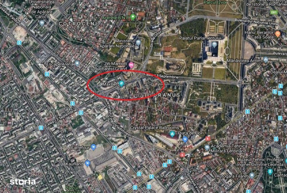 Spațiu de birouri  zona Marriot central clasa A, 293 mp.