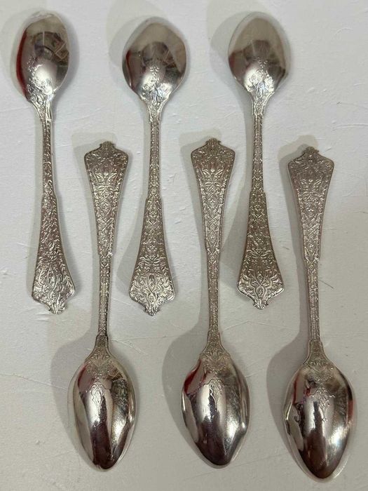 SET 6 LINGURITE ARGINT 925 - TIFFANY & CO - "Persian" Pattern - 1872 !