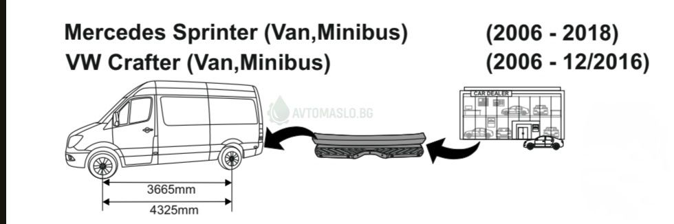 НОВ Теглич за VW Crafter Mercedes Sprinter сваляем теглич за фолксваген крафтер и мерцедес спринтер сертифициран