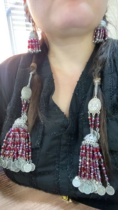 Шашбау + серьги комплект в этно стиль