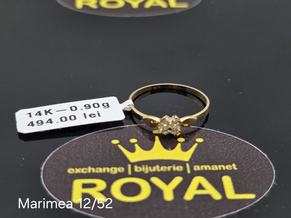 Bijuteria Royal: Inel aur 14k/0.90