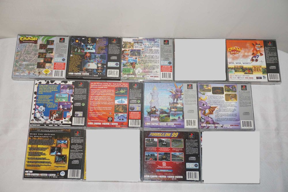 Лот от 10 Игри за PS1 Crash Bandicoot/102 Dalmatians: Puppies To The Rescue/Spyro/Bugs Bunny And Taz: Time Busters/Harry Potter Chamber Of Secrets/F1