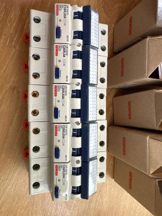 siguranțe electrice Gewiss , diferentiale , disjuctoare, MCB , RCBO