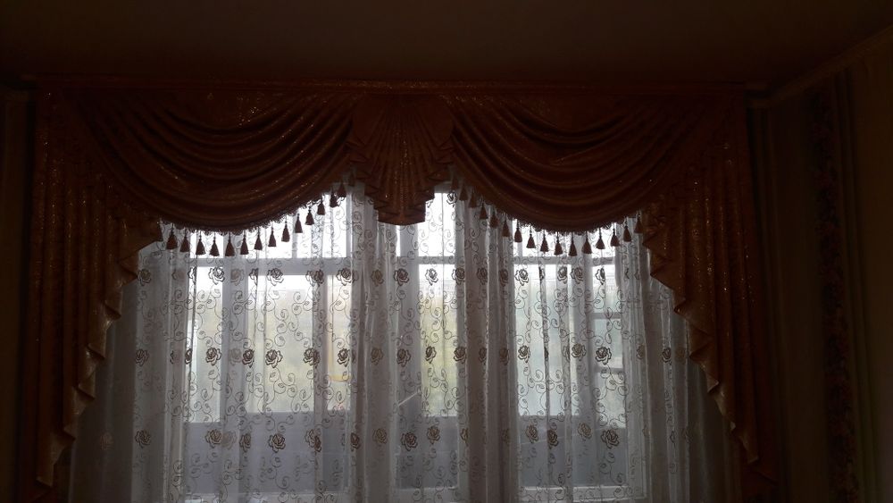 Продам шторы с тюлью