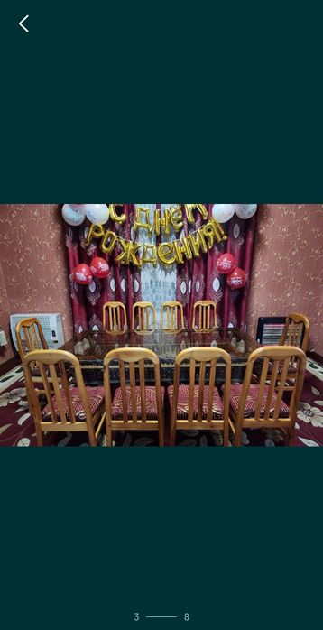 Стол стуллар бор