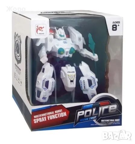 Робот Трансформърс полиция3в1в звук и светлинибб с дистанционно управл