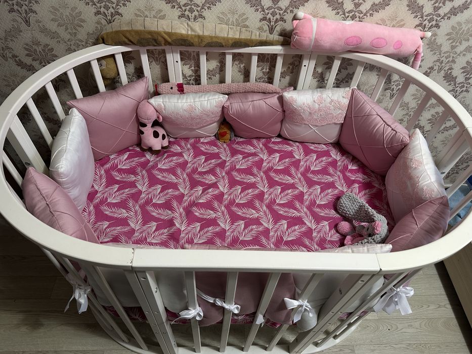 Кроватка - трансформер круглая
