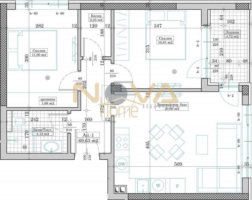 Продава се Тристаен апартамент в Варна, Кайсиева градина - 80 кв.м за 769 €/кв.м - Снимка #1