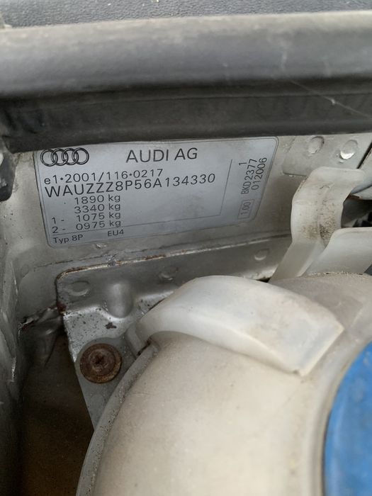 Ауди А3 2.0тди 140 коня 2006год начасти