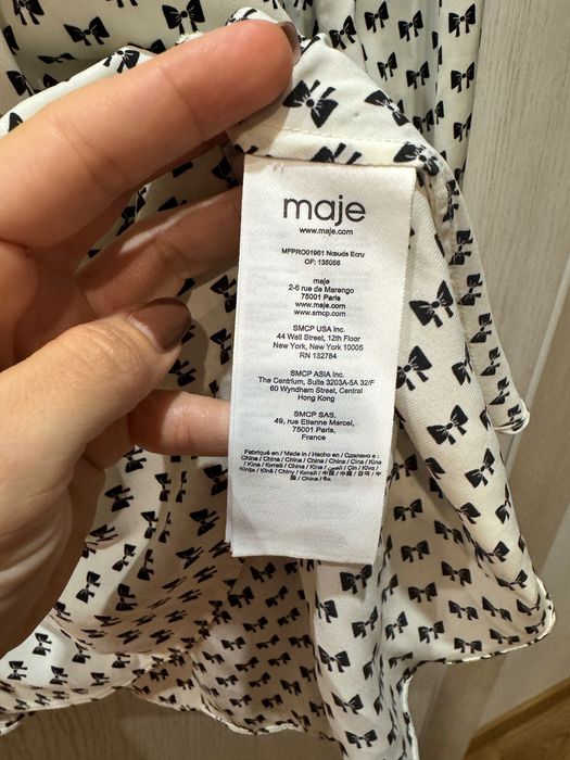 Рокля с дълъг ръкав Maje