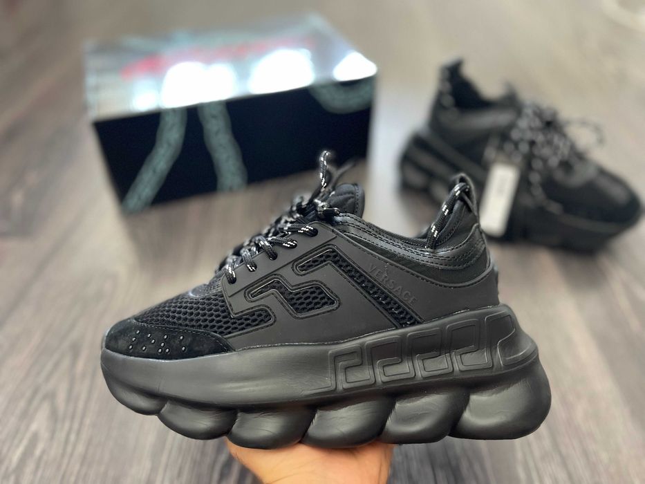 Adidasi Versace Chain Reaction l Produs NOU Premium din Piele Premium