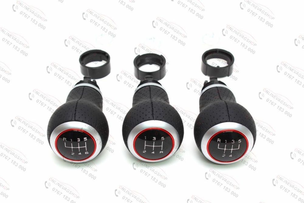 Nuca schimbator piele perforata S-line pt Audi A4 B8/A5/A6/Q5 5/6 vite