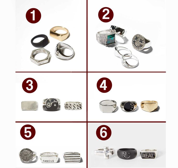 Мъжки пръстени / в комплект по 3 или 4 броя.