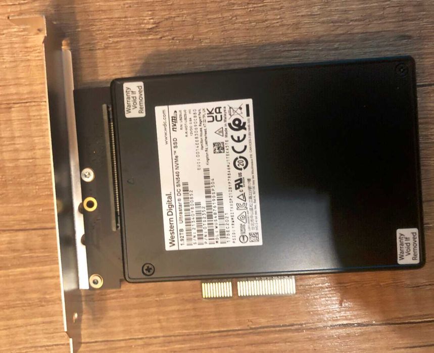 SSD U2 2.5 nvme enterprise de 2Tb (1.92tb)