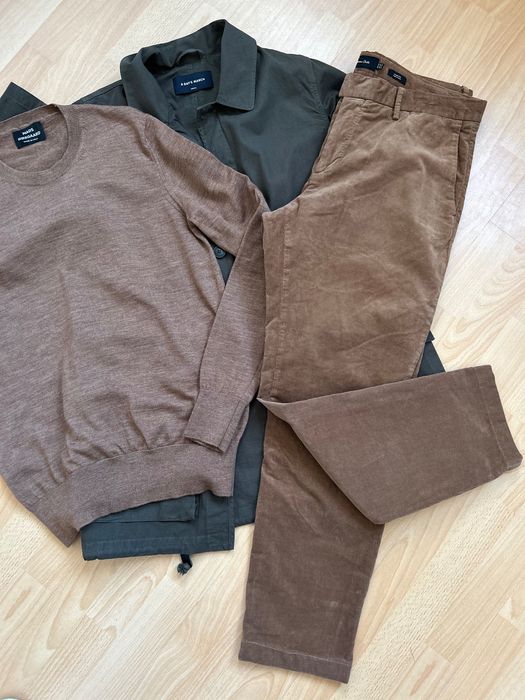 Massimo Dutti кафеви елегантни мъжки джинси 33номер