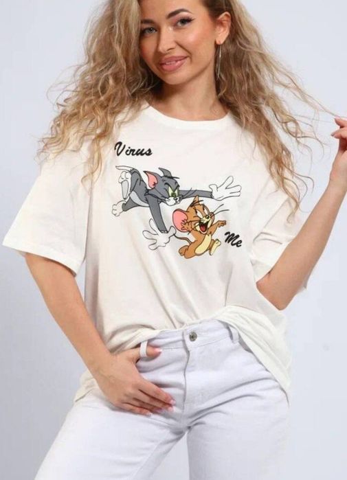 Свитер- свитшот футболки с принтом