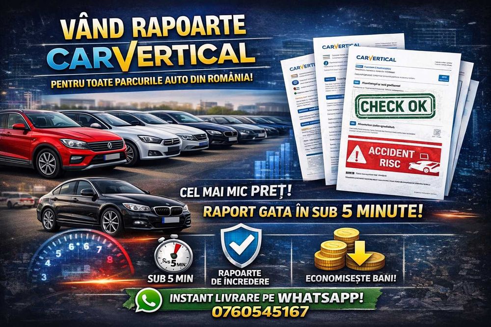 Raport CarVertical (in 5 minute) - Verificare auto