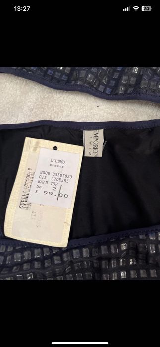 Emporio Armani Бански Размер S-M тъмно син цвят