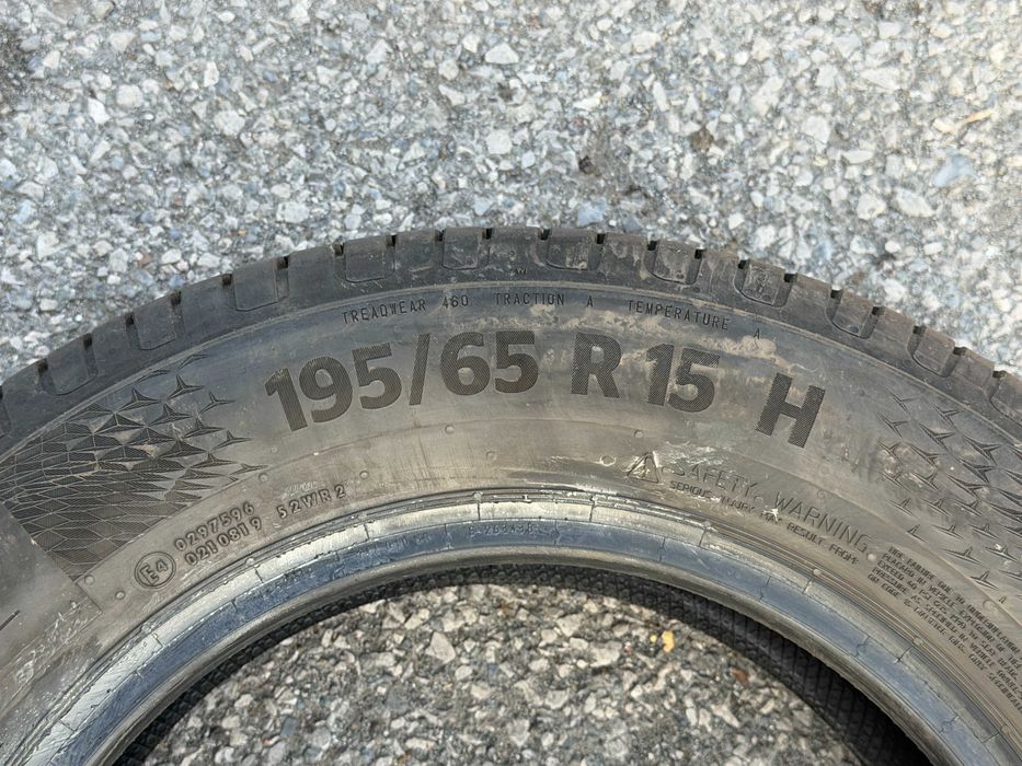 ЛЕТНИ гуми CONTINENTAL 195/65/15 с ДОТ 43/2021г.