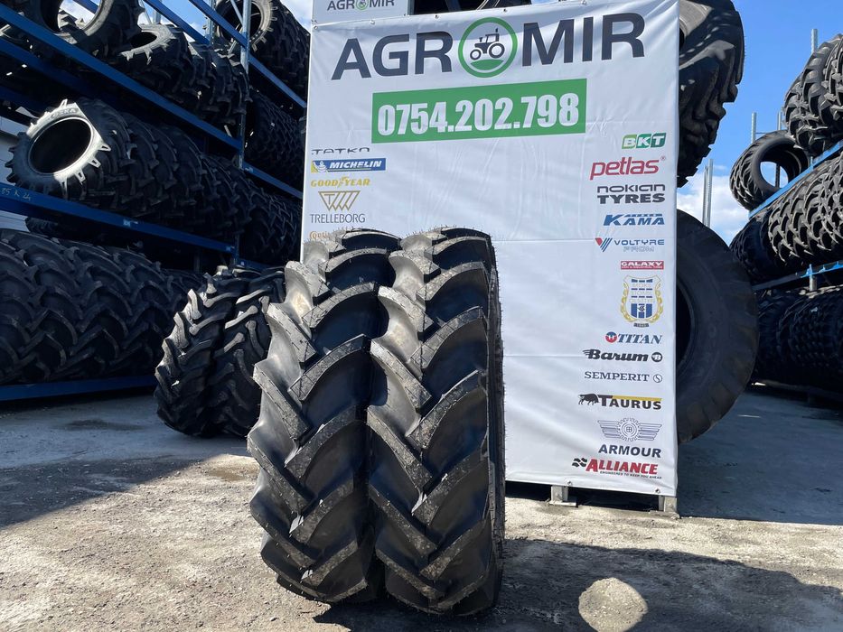 12.4-28 cu 8 pliuri cauciucuri noi marca MRL pentru tractor spate